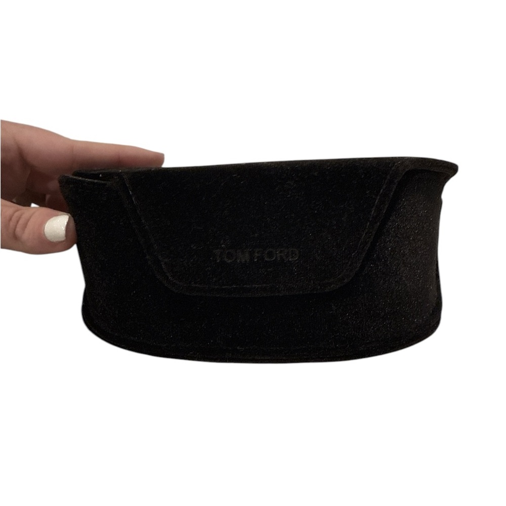 Tom Ford Brown Velvet Sunglasses Case host pick